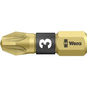 Wera 855/1 BDC PZ 3 X 25 Kreuzschlitz-Bit PZ 3 Werkzeugstahl diamantbeschichtet D 6.3