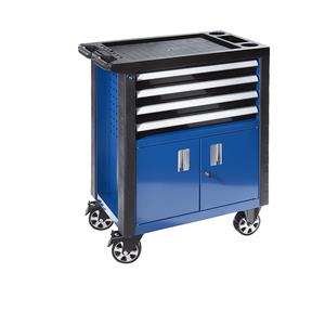 Gereedschapswagen, met 4 laden en dubbele deur, h x b x d = 975 x 765 x 465 mm