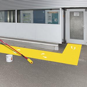 Verf voor buitenmarkering, inhoud 5 l, verkeersgeel RAL 1023