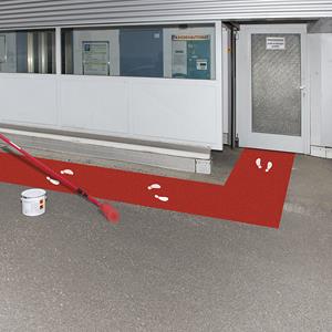 Verf voor buitenmarkering, inhoud 5 l, verkeersrood RAL 3020