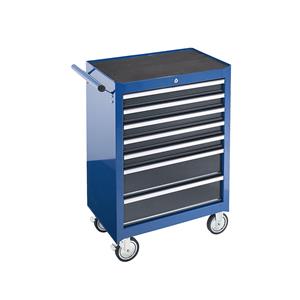 Werkplaatswagen, h x b x d = 995 x 680 x 458 mm, 7 laden, blauw