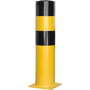 Beschermpaal, Ø 273 mm, wanddikte 5 mm, voor boutbevestiging, voetplaat 350 x 350 mm