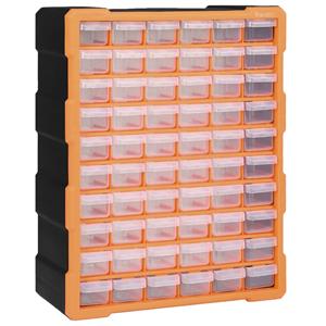 vidaXL Organiser met 60 lades 38x16x47,5 cm