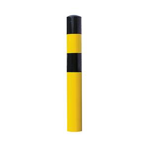 Beschermpaal, grootte XL, zwart/geel, voor in gegoten beton