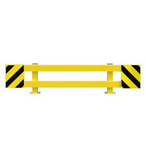 Set stellingbeschermbalken, voor dubbele stelling, uitschuifbaar 1700 - 2100 mm, voor buiten