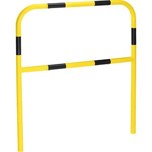 Beschermbeugel, voor in gegoten beton, breedte 1000 mm, geel/zwart