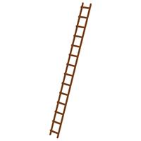 günzburgersteigtechnik Günzburger Steigtechnik - Günzburger Dachdecker Auflegeleiter aus Holz 14 Sprossen