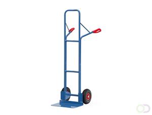 Fetra - Stahlrohrkarre Höhe 1600 mm, Schaufel 300x480mm Luftbereifung