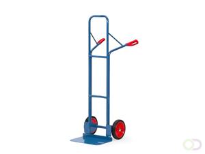 Fetra - Stahlrohrkarre Höhe 1600 mm, Schaufel 300x480mm Vollgummibereifung