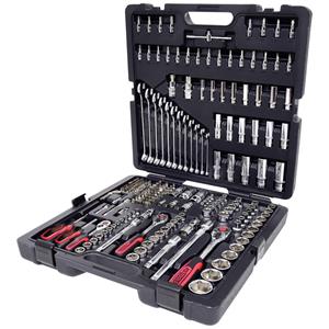 KS Tools CHROMEplus Ratelsleutel-, doppen- en bitset 216-delig 18.0216