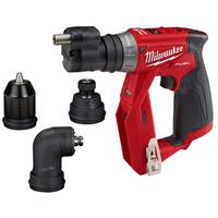 Milwaukee M12 FDDXKIT-0X 12V Li-Ion Accu schroefboormachine body incl. opzetstukken in HD-Box - 34Nm