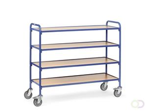 Fetra 32950 Etagewagen Staal Poedercoating Laadvermogen (max.): 250 kg Stralend blauw (RAL 5007)