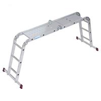 krause Corda Gelenkleiter 4x3 Sprossen mit Plattform-Set