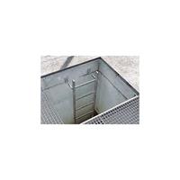 zarges Schachtleiter 300mm lichte Breite Edelstahl, 5 Sprossen