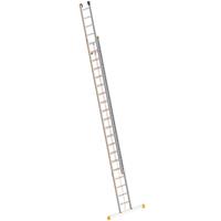 layher Seilzugleiter TOPIC 20 Sprossen, Aluminiumleiter 2x20 Sprossen, zweiteilig, ausziehbar, Länge 10.15 m