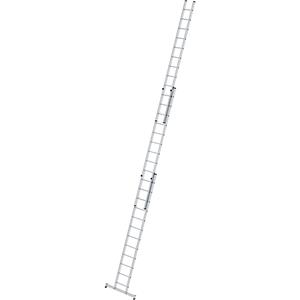 günzburgersteigtechnik Günzburger Steigtechnik - Günzburger Schiebeleiter mit nivello-Traverse 3x12 Sprossen