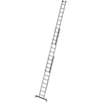 günzburgersteigtechnik Günzburger Steigtechnik - Günzburger Mehrzweckleiter mit Nivello Traverse 3x10 Sprossen