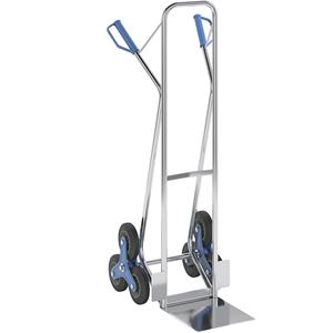 eurokraftbasic Aluminium-Sackkarre EASY - Treppenkarre - Tragfähigkeit 100 kg - 