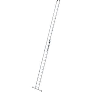 günzburgersteigtechnik Günzburger Steigtechnik - Günzburger Schiebeleiter mit nivello-Traverse 2x16 Sprossen