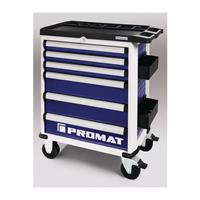 Promat Gereedschapswagen | PLUS | B775xD470xH1000mm | 500 kg 6 laden | staalplaat - 4000871045 4000871045