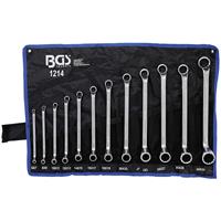 bgs Doppelringschlüssel-Satz 6x7 - 30-32 mm gekröpft 12 tlg. inkl. Rolltasche
