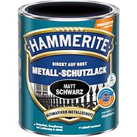 hammerite Metallschutz Lack 750 ml matt schwarz - 3 Stück - 