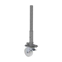 günzburgersteigtechnik Günzburger Steigtechnik - Günzburger Lenkrolle mit Feststellbremse und Spindel 125mm Durchmesser