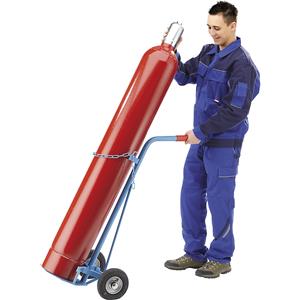 eurokraftpro EUROKRAFT Stahl- / Gasflaschenkarre - für 1 Stahlflasche, Inhalt 40 l - - 