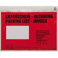 Dokumententasche Lieferschein- Rechnung C5 mF sk rt 250 St./Pack.