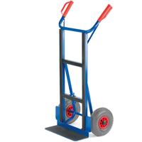 rollcart Gerätekarre C-Profil mit Schaufelbreite 450mm Luftbereifung - 