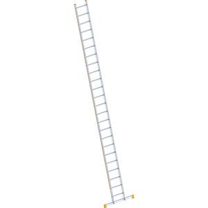 Layher Aluminium aanlegladder, met sporten, breedte 450 mm, 24 sporten incl. draagbalk