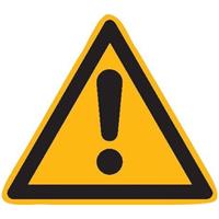 wolk Warnschild Fol 44 Stück Gefahrstelle SL 25 mm - 