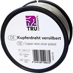 trucomponents TRU COMPONENTS Koperdraad Buitendiameter (excl. isolatielak): 0.80 mm 100 m