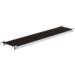 MUNK Inhangbaar platform, voor inklapbare aluminium trap, lengte 2400 mm