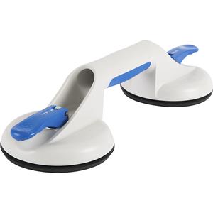 Bohle Vacuümheffer met kiephendel VERIBOR, 2-kops kunststof behuizing, hefvermogen 50 kg, schijf-Ø 120 mm