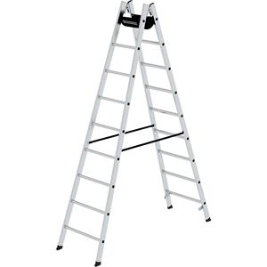 MUNK Veiligheids-sportenladder, tweezijdig begaanbaar, sporten 30 x 30 mm, antislip, 2 x 9 sporten