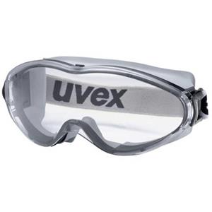 uvex Vollsichtbrille ultrasonic supravision excellence grau-schwarz-klar, geeignet für Brillentraeger - Schutzbrille, Arbeitsschutzbrille mit