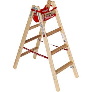 euroline Stehleiter Holz 1,2m 2x4stuf - 