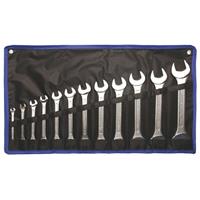 sanpro 12 tlg. Doppelmaulschlüssel-Satz 6 x 7 mm - 30 x 32 mm - 