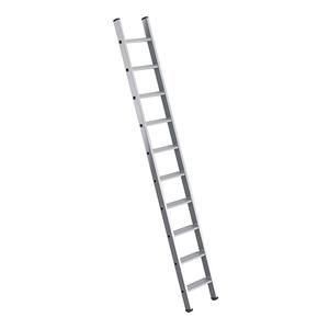 MUNK Aanlegladder met treden, breedte 350 mm, 10 treden, boom 58 x 25 mm