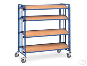 Fetra 2891 Etagewagen Staal Poedercoating Laadvermogen (max.): 300 kg Stralend blauw (RAL 5007)