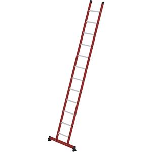 günzburgersteigtechnik Günzburger Steigtechnik - Günzburger Kunststoff-Anlegeleiter mit Standardtraverse 12 Sprossen