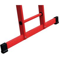 günzburgersteigtechnik Günzburger Steigtechnik - Günzburger Vollkunststoff Seilzugleiter mit Traverse 2x8 Sprossen