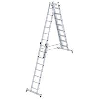 günzburgersteigtechnik Günzburger Steigtechnik - Günzburger Stehleiter mit nivello-Traverse 4x8 Sprossen