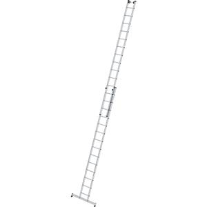 günzburgersteigtechnik Günzburger Steigtechnik - Günzburger Schiebeleiter mit nivello-Traverse 2x14 Sprossen