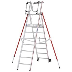 HYMER Aluminium platformtrap, standaarduitvoering, 7 sporten incl. platform