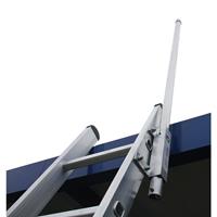 MUNK Ladderuitstap voor aanlegladders voor vrachtwagens, van aluminium, voor montage aan de linkerzijde