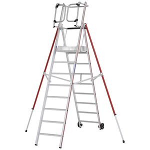 HYMER Aluminium platformtrap, standaarduitvoering, 8 sporten incl. platform
