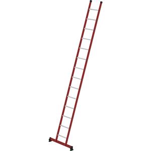 günzburgersteigtechnik Günzburger Steigtechnik - Günzburger Kunststoff-Anlegeleiter mit Standardtraverse 14 Sprossen