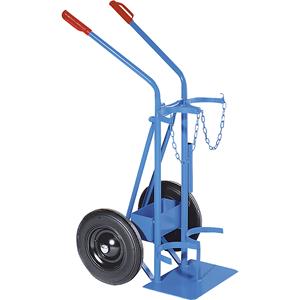 eurokraftpro EUROKRAFT Stahl- / Gasflaschenkarre - für 2 Stahlflaschen, Inhalt 40 / 50 l - - 